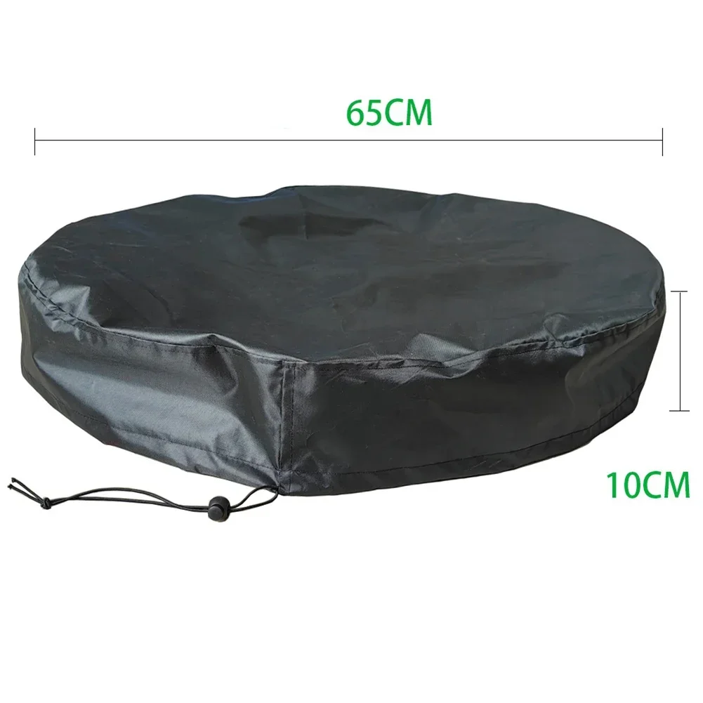 65x10cm Outdoor Bucket Lid Water Trash Can Covers Storage Tank Sofa Dust Cover Water Tank Protection Lid Rain Collect Tool Garde