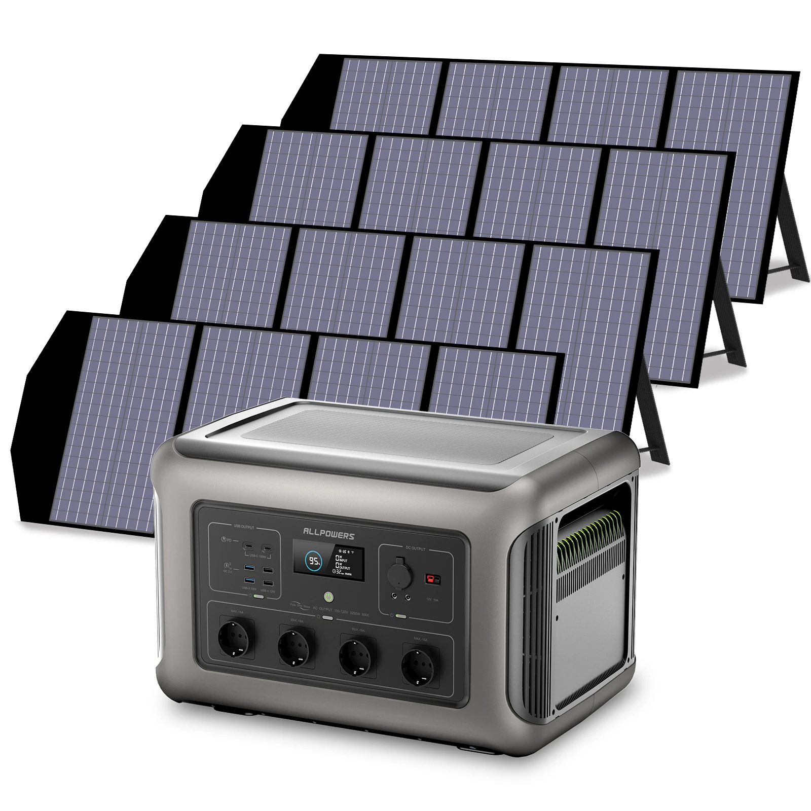 ALLPOWERSFaltbaresolarpanel4X140WSolarBatteryChargerforR3500