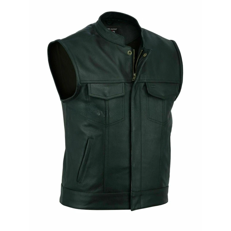 Men Outerwear Genuine Suede Real Leather Waistcoat Basic Trendy Vest Soft Jacket