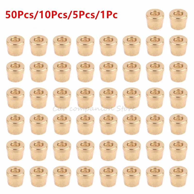 Hose Connectors 50Pcs/10Pcs/5/1Pc Durable Olive Inserts AN3 Hose End Hose Connector Metal Fitting For Brake System Motorbike Modification Tools