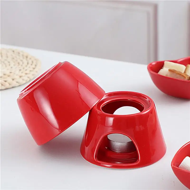 Chocolate Melting Cup Ceramic Chocolate Warmer Cup Kit Large Capacity Melt Hot Pot For Picnics Parties Afternoon Teas