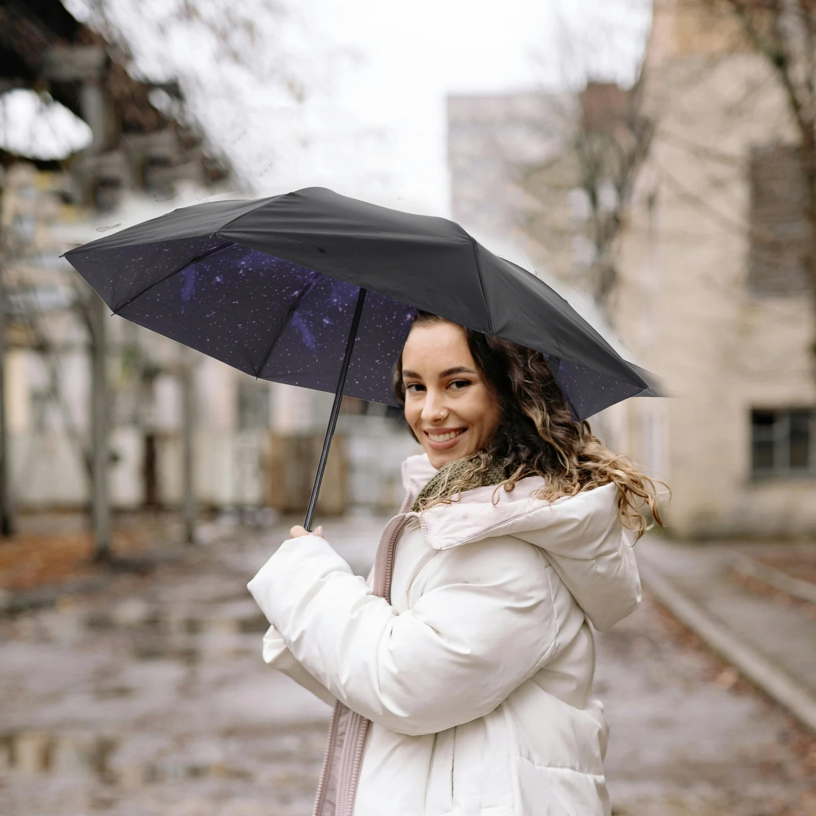 Travel Umbrellas Sunscreen Automatic Folding Uv-protection Halloween