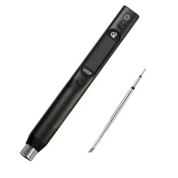 SEQURE S60P 업그레이드 버전 납땜 다리미 펜 지지대 PD/QC 전원 공급 장치, C210 납땜 팁 정밀 수리 도구와 호환