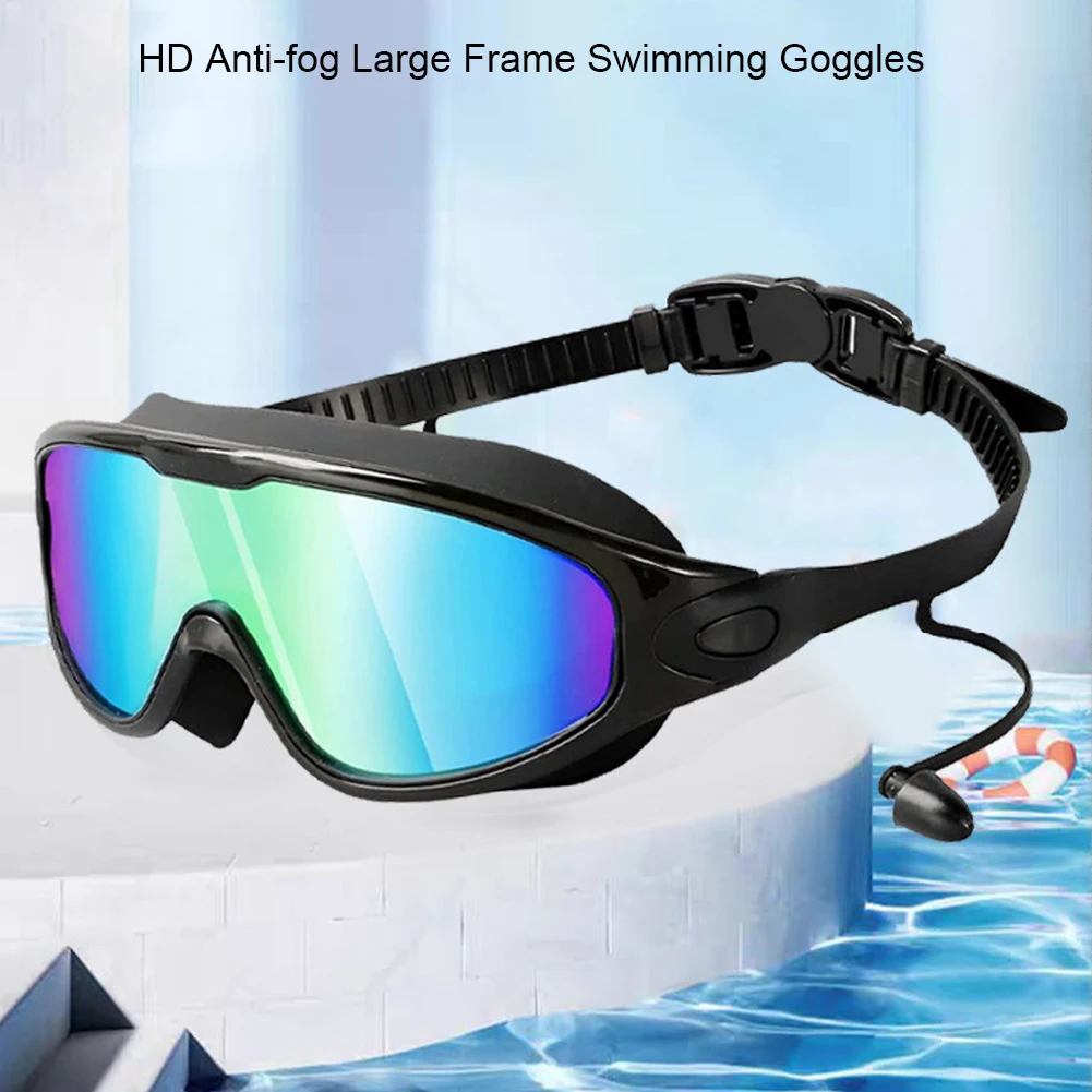Anti Fog HD Glasses Waterproof Protection Swimming Goggles Adjustable Wide View For Swim Training_voghion.com