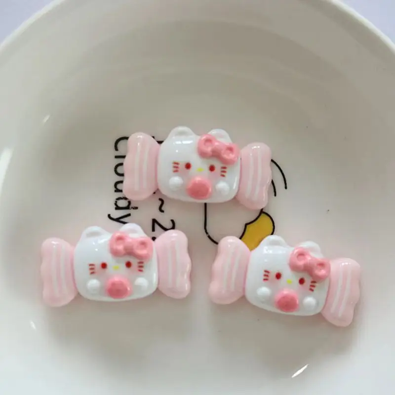 10Pcs New Cute Mini Resin Cartoon Cat Series Flat Back Home Decor Ornament Jewelry Making Bows Accessories resin jewelry accessories resin embellishments resin nail art crafts candy resin ornaments resin flower embellishments resin hairpin accessories