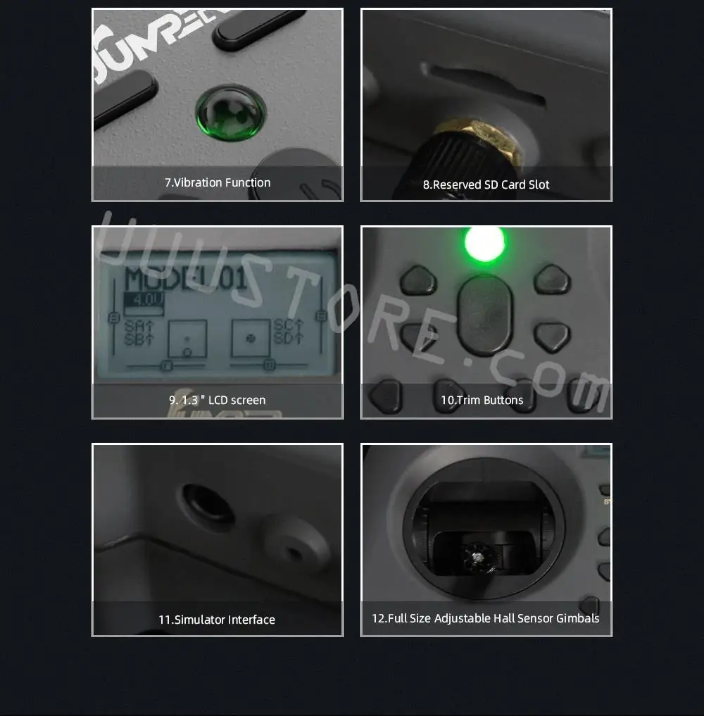 Jumper T-Lite V2 Transmitter - 2.4GHz 16CH Hall Sensor Gimbals Built-in ELRS/ JP4IN1 Multi-protocol OpenTX Transmitter for RC Drone Airplane FPV Remote Controller 14 Jumper T-Lite V2 Transmitter, 7.Vibration Function 8.Reserved SD Card Slot 01 4qu TL