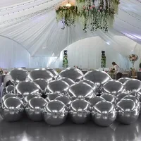 Giant Inflatable Mirror Ball Durable Floating Sphere Giant Inflatable Mirror Balloon For Disco Party Wedding Event Decoration 2
