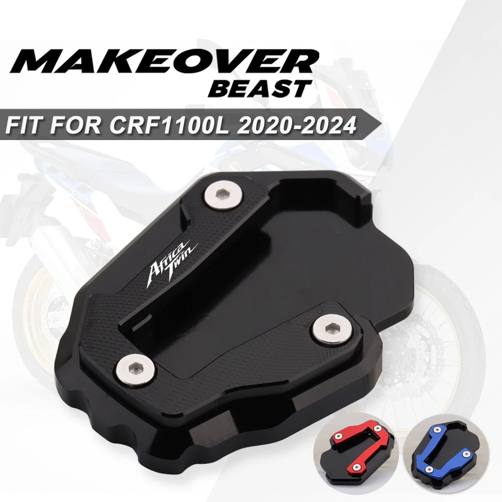 Side Kickstand Foot Enlarger Stand Parking Extension Plate Fit For Honda CRF1100L Africa Twin-CRF1100 L Adventure