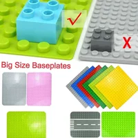 Duploes Big Size Baseplate 16x16 Dots Bricks Assembly Plates Large Particles Animal Classic Figures Building Blocks Kid Toys 1