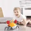 Induction Escape Crab Baby Heads Up Exercise Crawling Toy Musical Educational Toddlers Electronic Pets 4