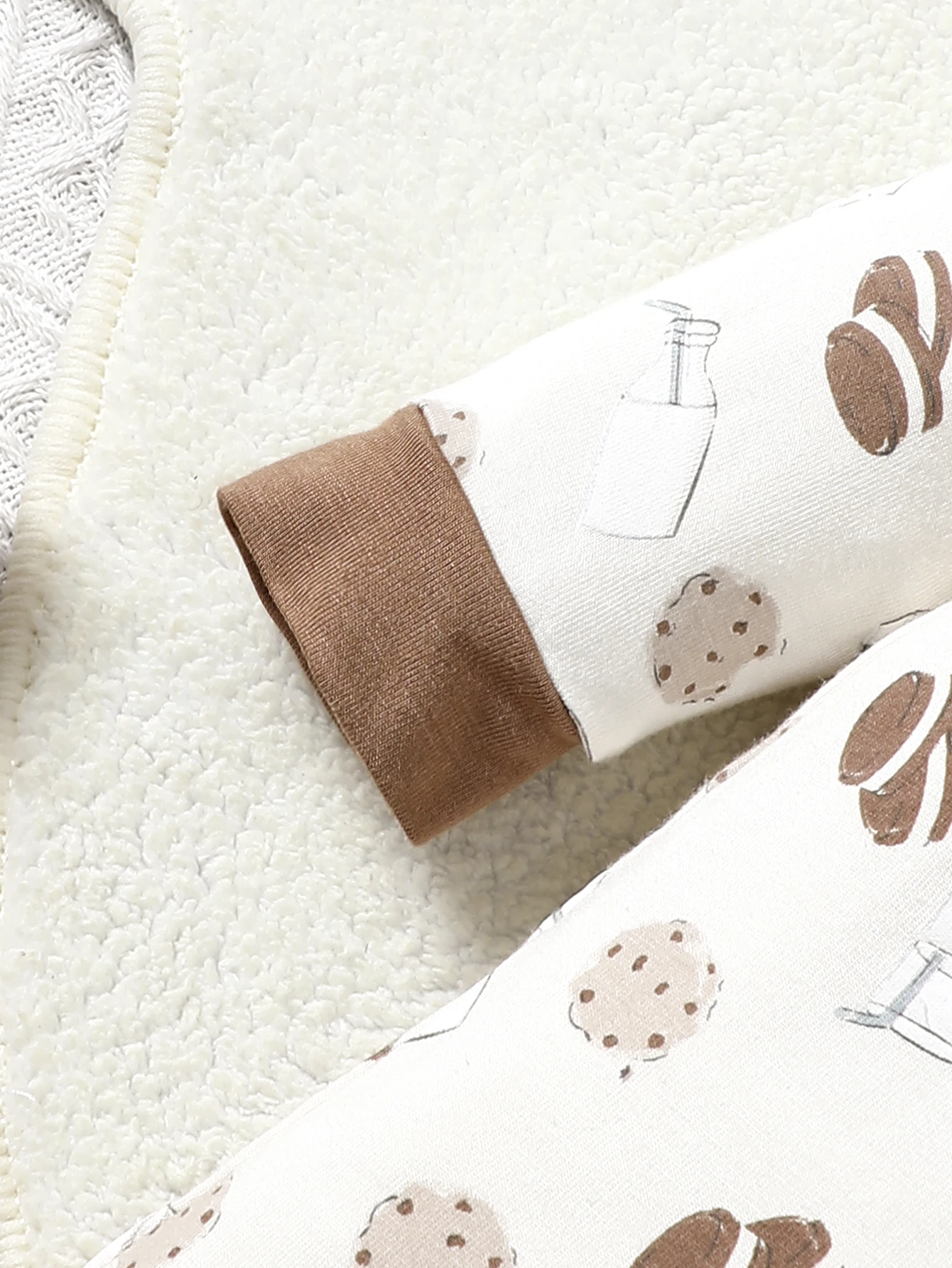 Baby Ankle Jumpsuit 2PCS Spring and Autumn Girls/Boys Bamboo Fiber Breathable Comfortable Brown Clean Flower Series baby clothes baby sleepsuit