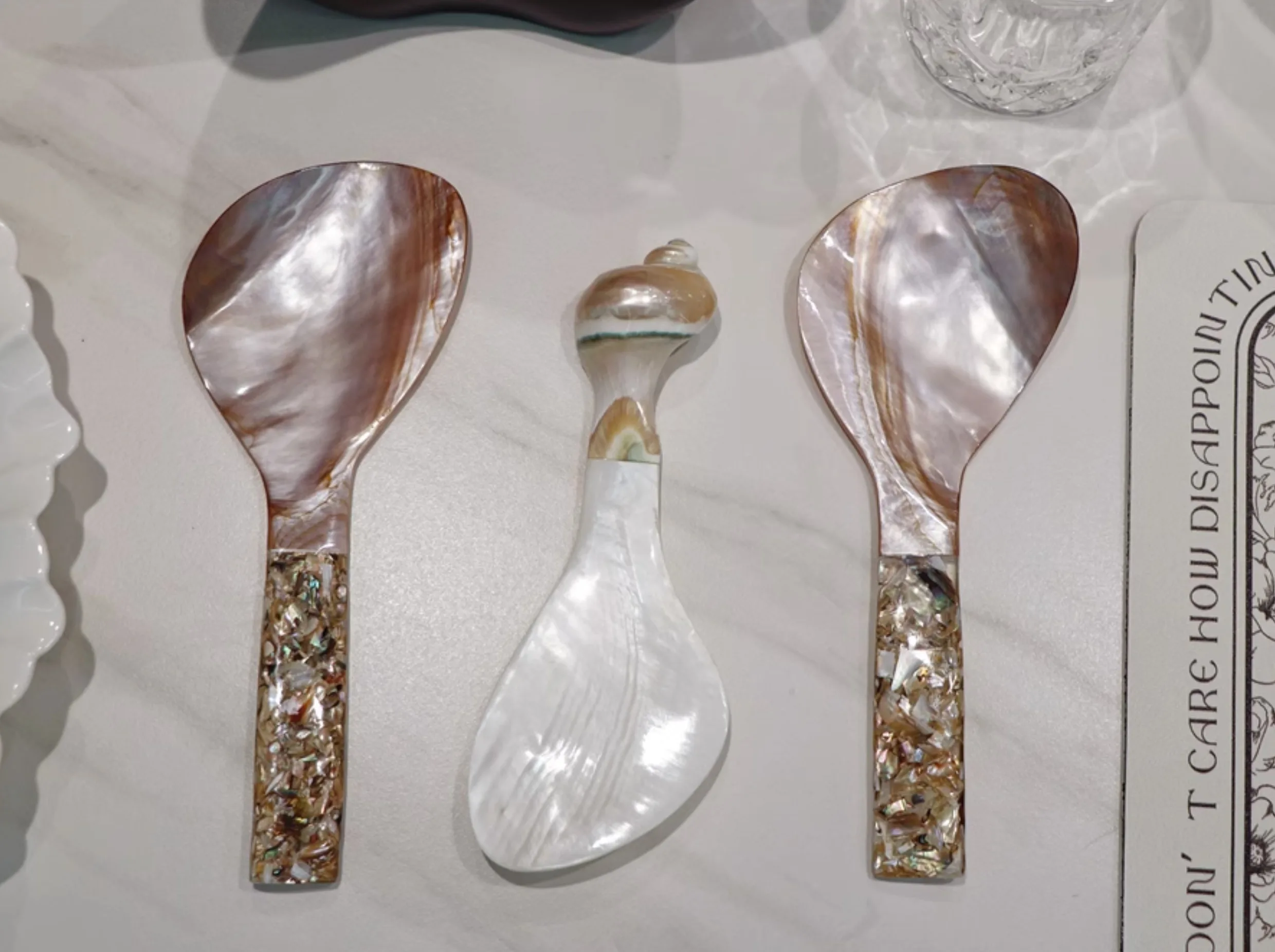 Ложка для риса ручной работы, естественный цвет, искусственное место ...