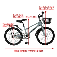 Vélo pour enfants Artudatech 20 pouces, vélo pour adolescents, garçons et filles avec panier 2