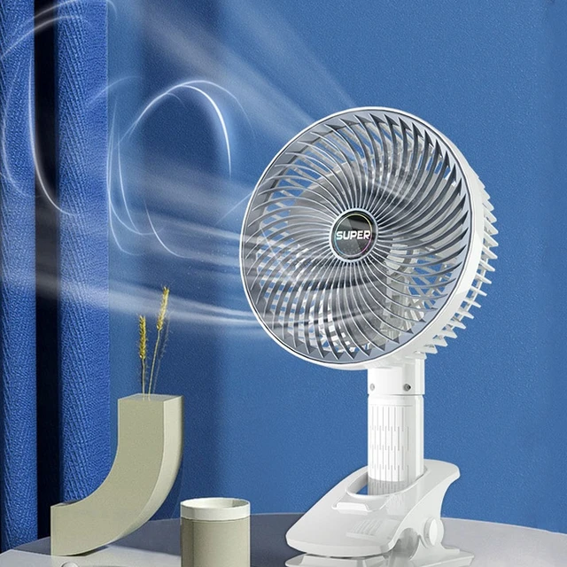 Portable Desktop Fan Wireless Handheld Clip Electric Fan Usb Rechargeable  3-gears Adjustment Cooling Fan Ultra-quiet Mini Fan - Fans - AliExpress