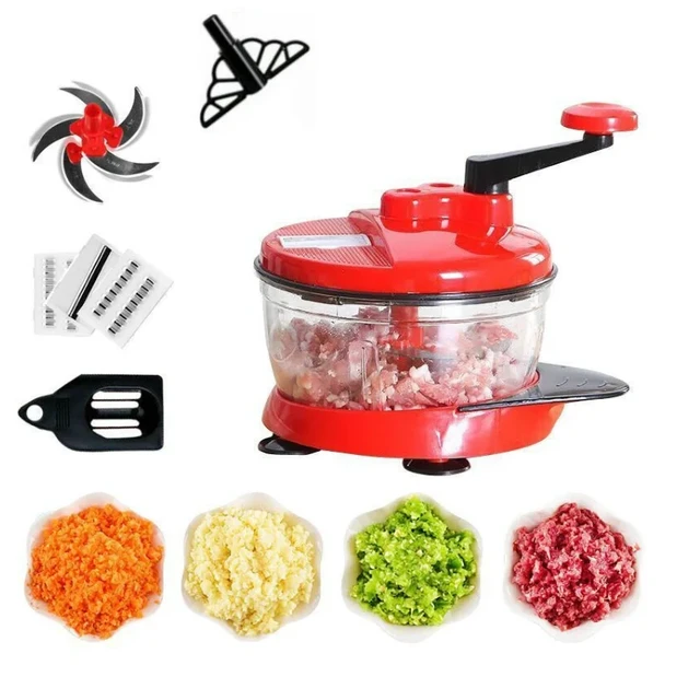 1500ml Vegetable Cutter Chopper Shredders Manual Meat Vegetable Slicer  Grinder Salad Maker