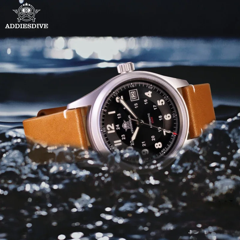 ADDIESDIVE AD2048 Luxury Men's Diving Automatic Watch Classic Sapphire Glass 200M Watches reloj hombre Luminous Retro Wristwatch