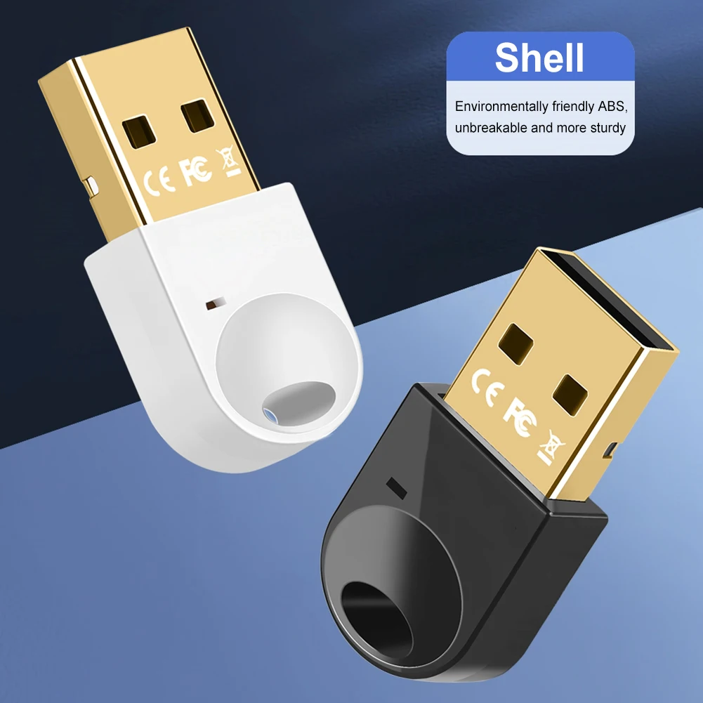 PC 동글 어댑터용 USB 블루투스 어댑터 송신기 리시버, 무선 마우스 키보드 오디오 리시버, Win11, 10/8.1 지원