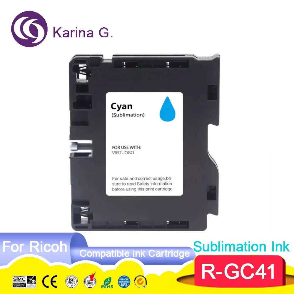 Sublimation ink cartridge Compatible for GC41 Suit for For  SG 3110DNw/3110SFNw/
