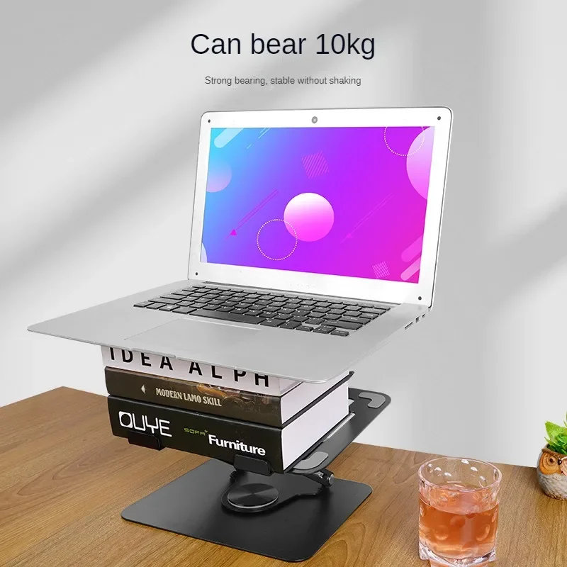 Foldable Mobile Phone Holder 360 Degree Rotating Hollowed Mobile Phone Tablet Rack Height Adjustable Tablet Holder Desk for iPad