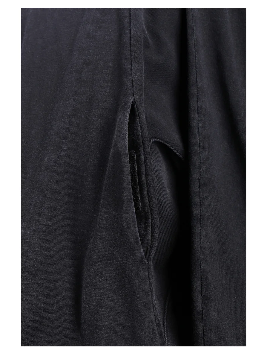 Reindee Lusion 21aw  Split hem base longsleeve shirt dyed cotton secured pocket techwear ninjawear