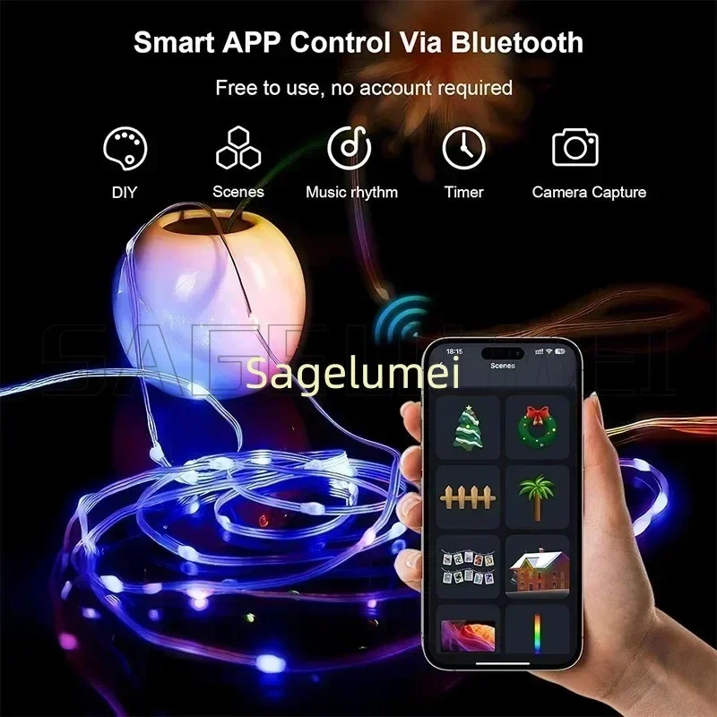 SAGE LU MEI RGB LED Lichterkette Abbildung 3