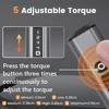 Mini Electric Screwdriver Set with 72 Magnetic Bits 5 Gears Torque OLED Display Rechargeable Cordless Screwdriver Kit SES New 2