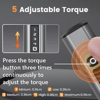 Mini Electric Screwdriver Set with 72 Magnetic Bits 5 Gears Torque OLED Display Rechargeable Cordless Screwdriver Kit SES New 2
