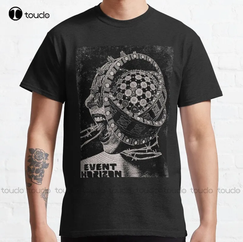 

New Event Horizon Classic T-Shirt Mens T Shirts Cotton Cotton Tee Shirts Xs-5Xl Streetwear Tshirt New Popular Retro Gd Hip Hop