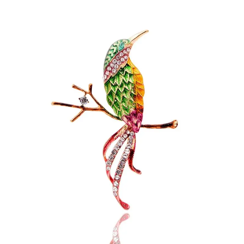 Cindy Xiang New Spring Bird Brooches For Women Fashion Cute Enamel