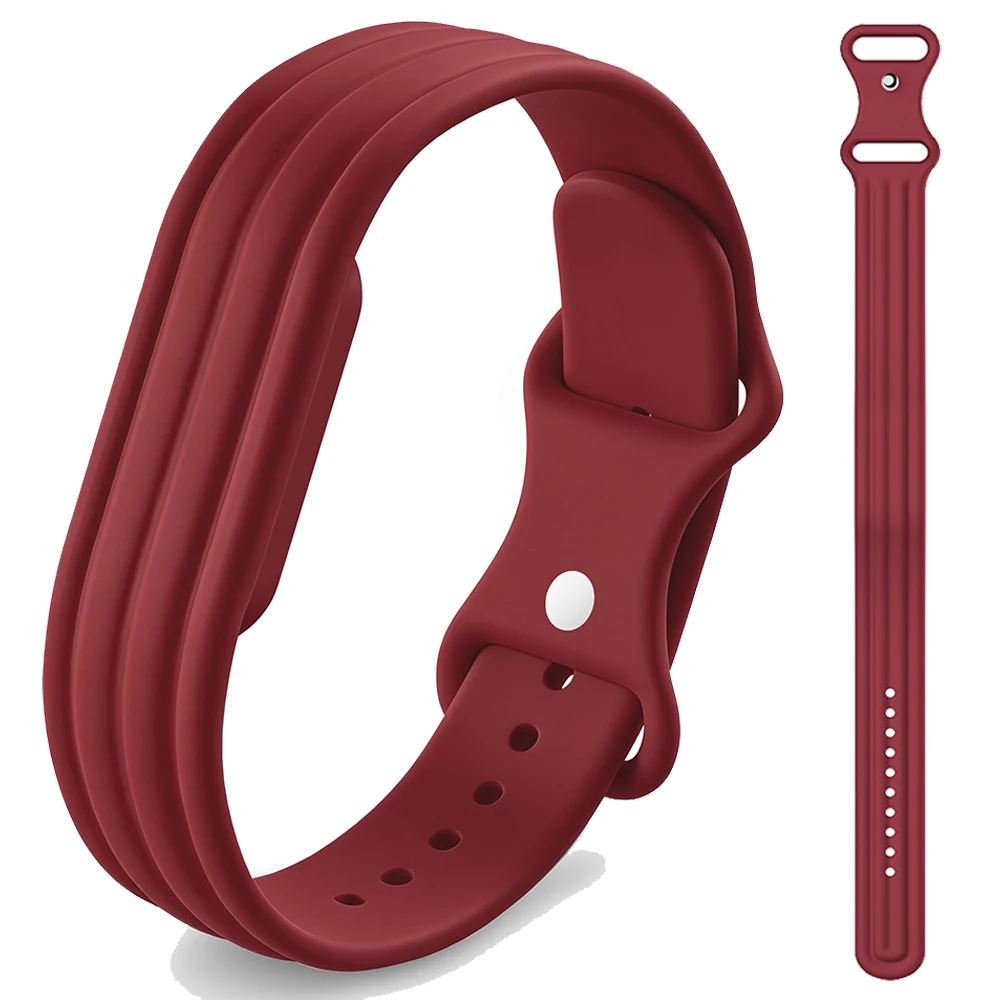 Silicone Loop Fitness Tracker Sports Wristband Replacement Bracelet Accessories