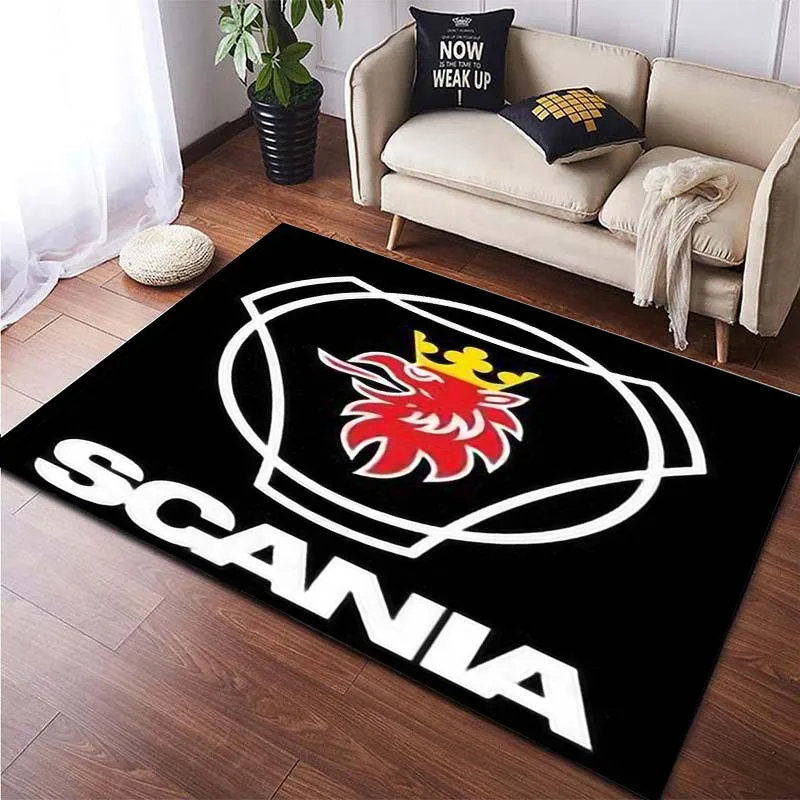 

SCANIA Heavy Duty Truck Handsome Brand Logo Cool Boy Soft Carpet Living Room Bedroom Bathroom Kitchen Non slip Large Carpet