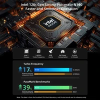 Ordinateur portable Bmax X15 Pro 15,6'' IPS Intel 12e génération N100 16 Go de RAM DDR4 512 Go de SSD Windows 11 Clavier numérique HDMI Wifi USB PC 2