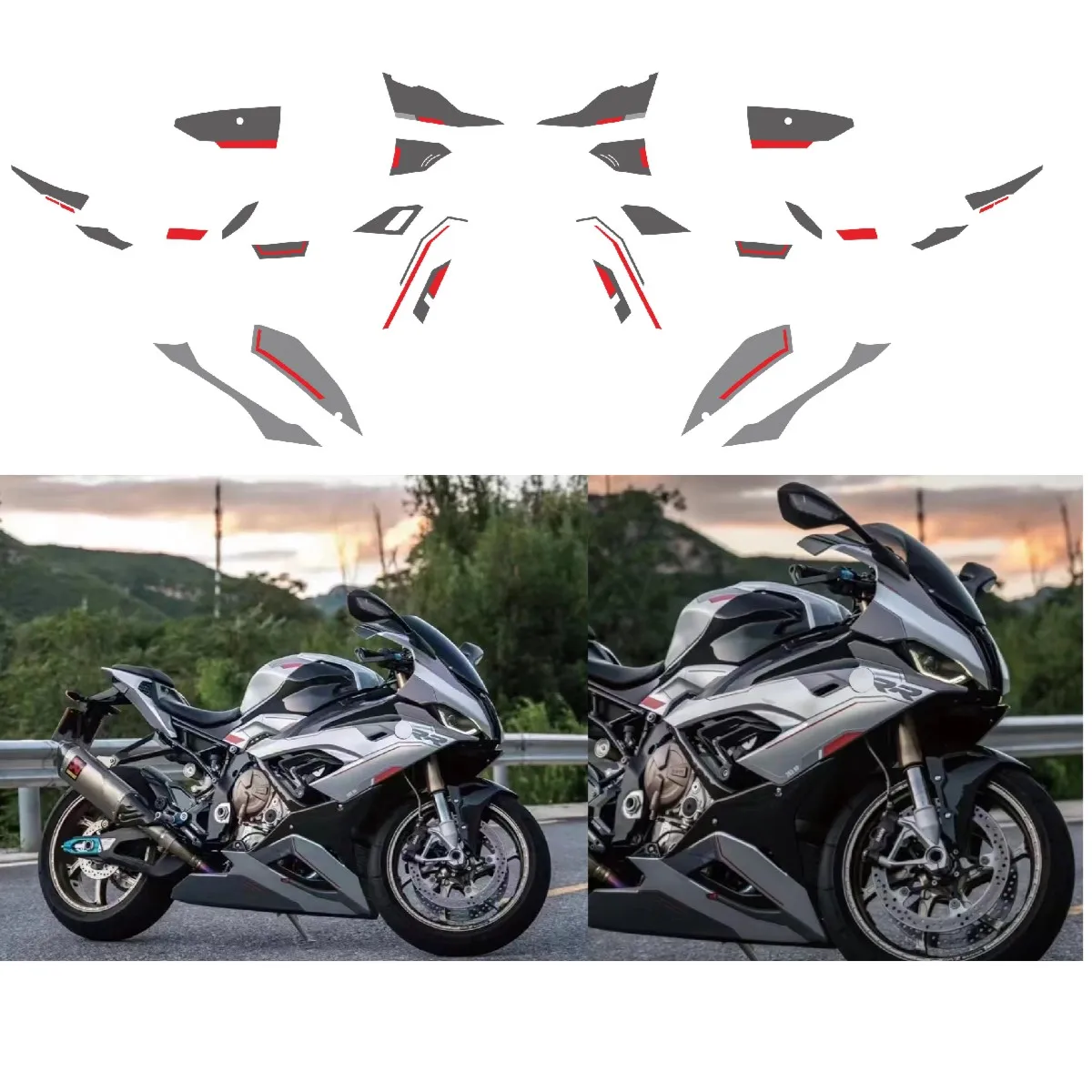 Motorcycle Decals Kit Case for BMW S1000RR S1000 RR M1000RR 2019-2022 2020 2021 Anti-UV