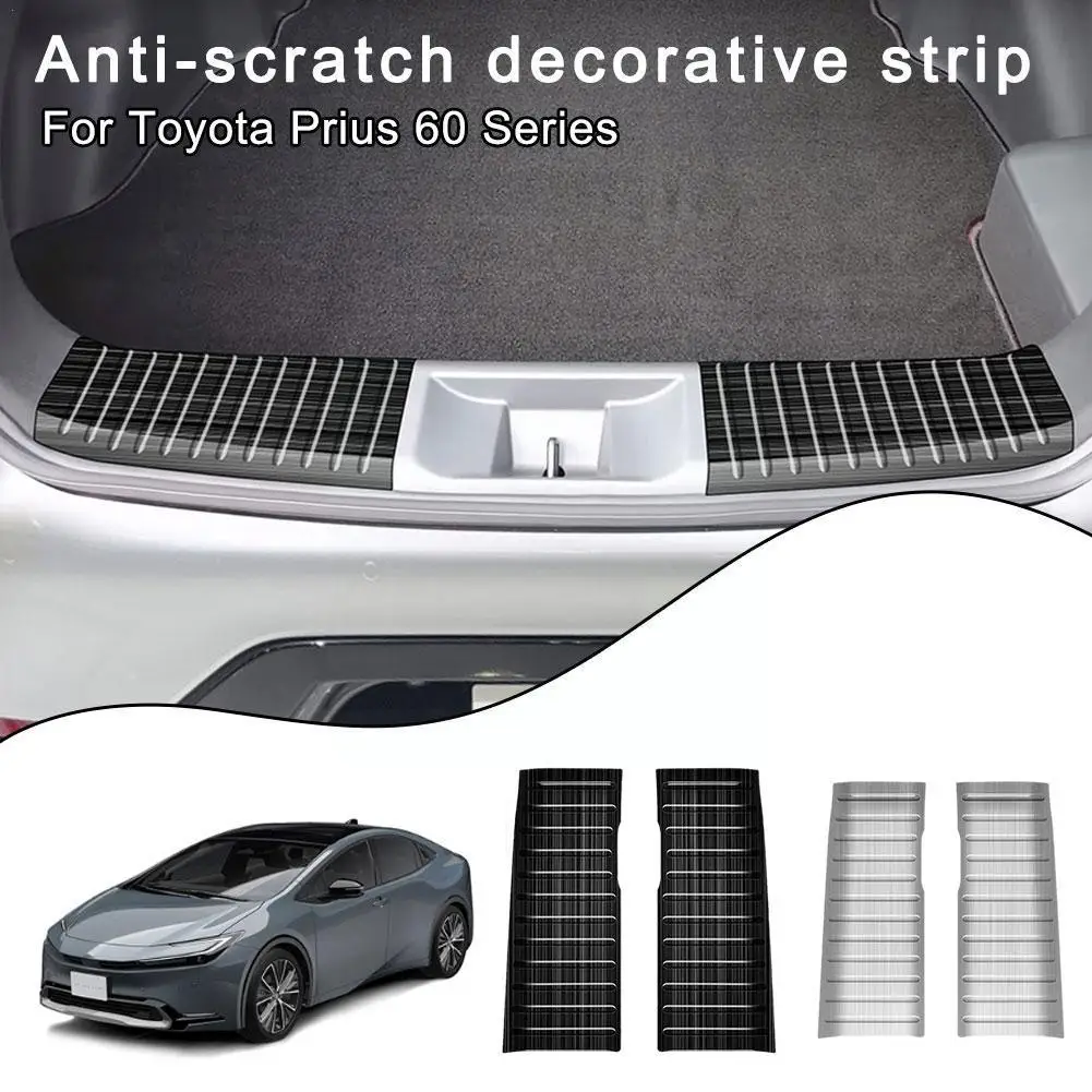 

For Prius 60 Series 2023 Rear Door Sill Strip Rear Guard Trunk Accessories Pedal Foot Plate Car Protector W3Z4