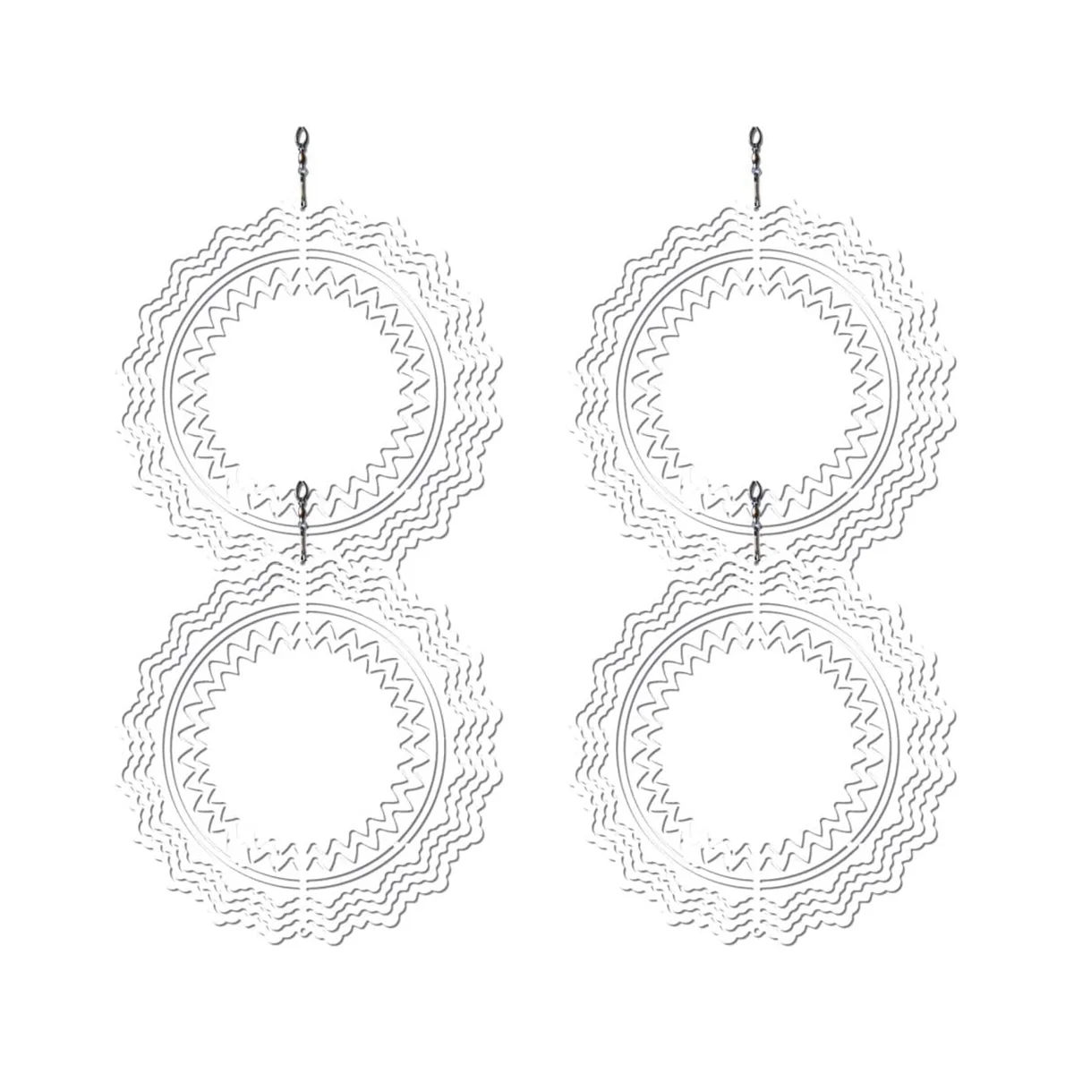 

4Pcs 8 Inch Sublimation Wind Spinner Blanks 3D Wind Spinners Hanging Wind Spinners for Indoor Outdoor Garden Decoration