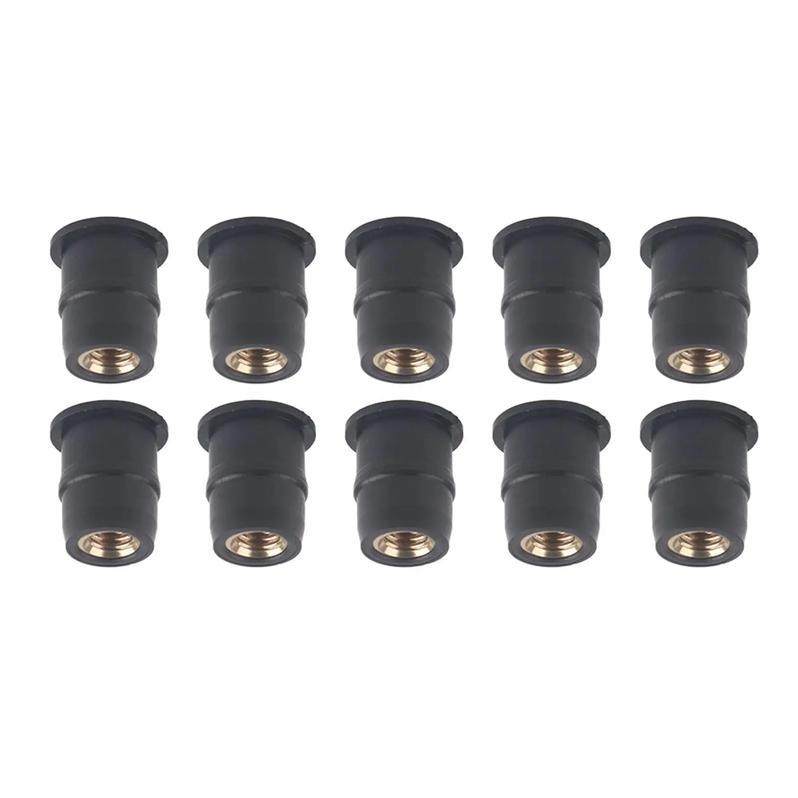 10Pcs for M5 Rubber Well Nuts 5mm/0.2in Metric Windshield Wellnut New