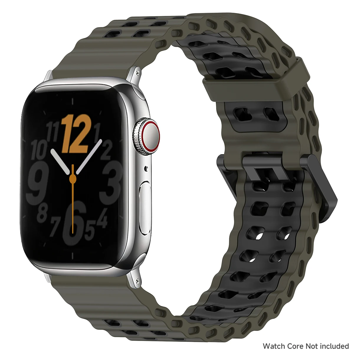 Silikonarmband für Apple Watch Ultra 3 49 mm Band Atmungsaktives Armband für iWatch Serie 11 10 42 46 mm 9 8 7 6 SE 45 mm 44 mm Armband – Detail 28