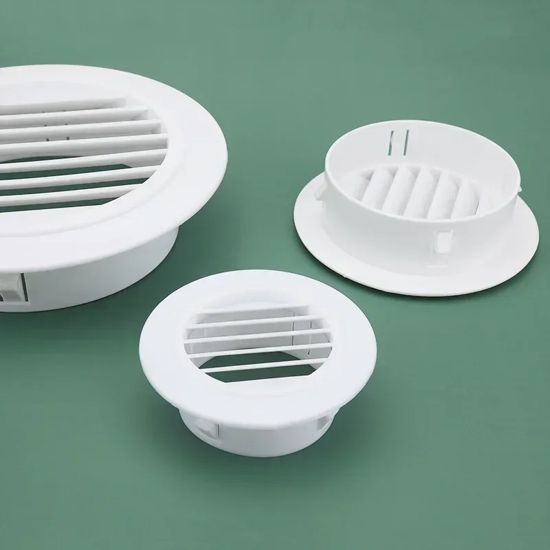 Air Conditioning Hole Cover Air Vent Grille Ventilation Grille Air Vent Cover 1PCS Air Conditioning Hole Cover Dust Plug Round Wall Decorative Cap Air Ventilation Grille Systems Kitchen Bathroom Accessories