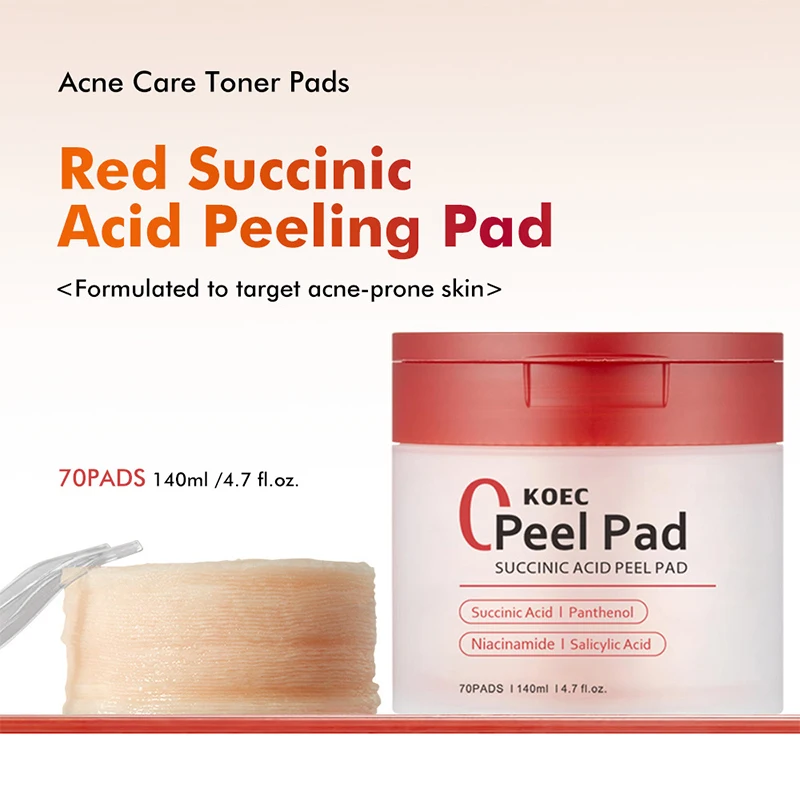 Amber Acne-removing Toner Cleansing Cotton Pads Acidic Panthenol Moisturizing Water Improves Acne Lightens Spots Facial Essence 5