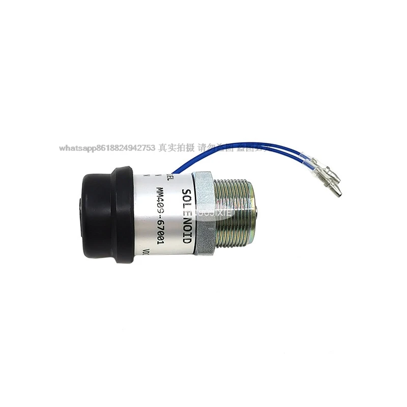 Caterpillar E305 화염 차단 솔레노이드 밸브, 정지 제어 밸브, 오일 차단 솔레노이드 밸브, 12V MM409-67001