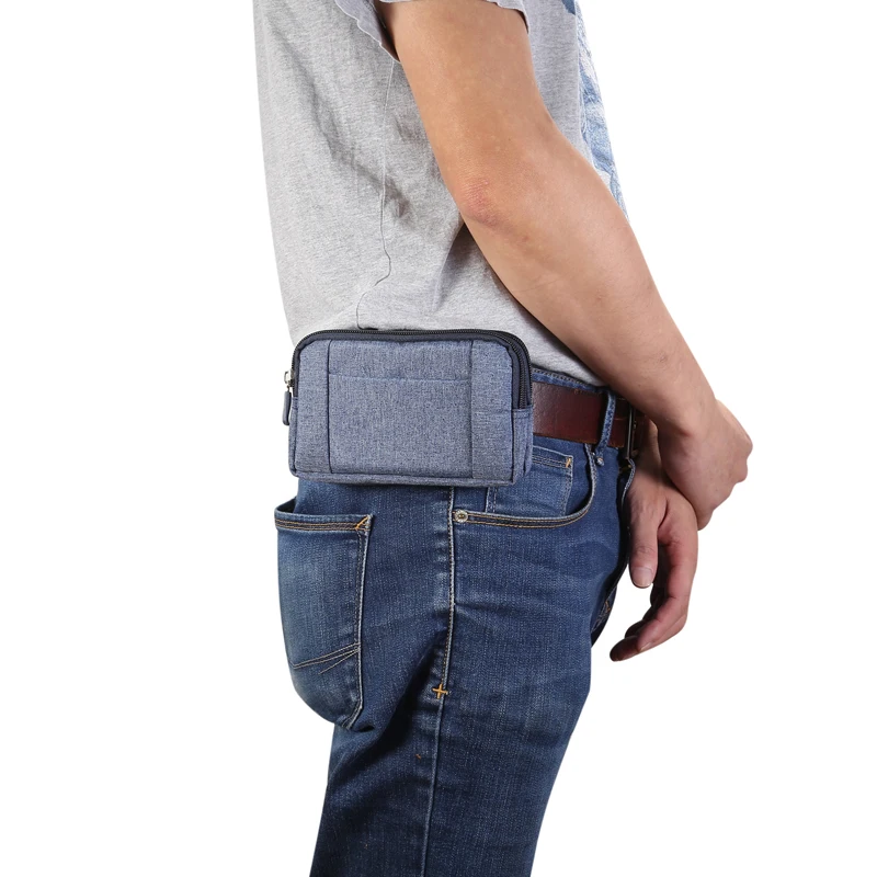 Universal Denim Phone Case Pouch for iPhone Samsung Huawei Xiaomi Redmi Waist Bags Belt Clip Cover iphone case phone case