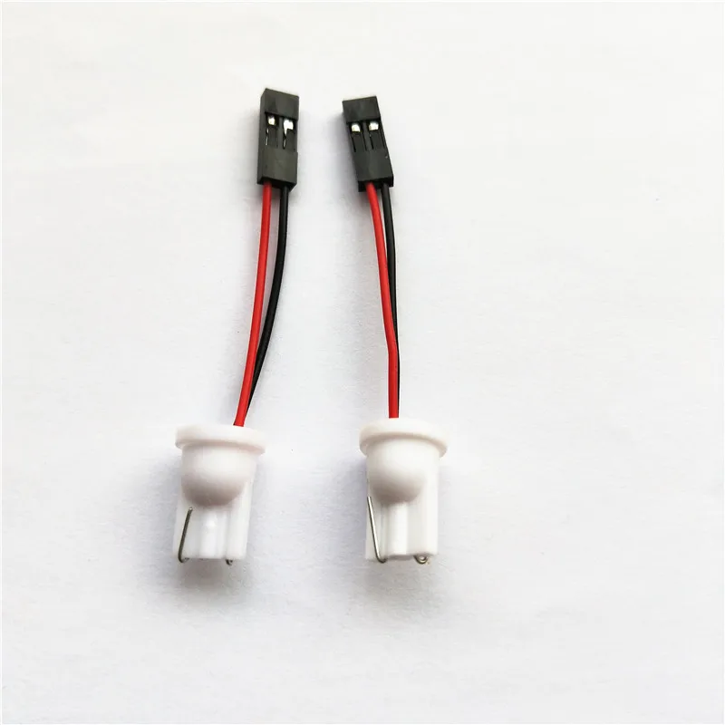 Rockeybright 2pcs t10 adapter for car led light led panel stop lamp bulb connector t10 socket adapter