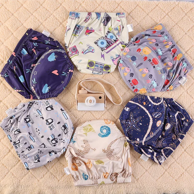 Baby Cotton Training Pants Panties Waterproof Cloth Diapers Reusable Toolder Nappies Diaper Baby Underwear