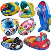 Inflatable Baby Swimming Rings Seat Floating Sun Shade Toddler Swim Circle Fun Pool Bathtub Beach Party Summer Water Toys 1