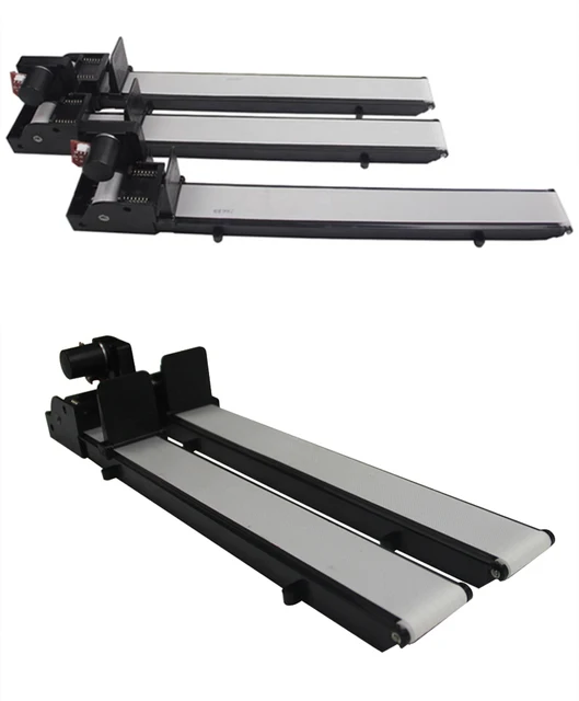 24V DC Table Top Belt Conveyor, 504MM Seamless Belt, Mini Cargo Track For Vending Machines & Pickup