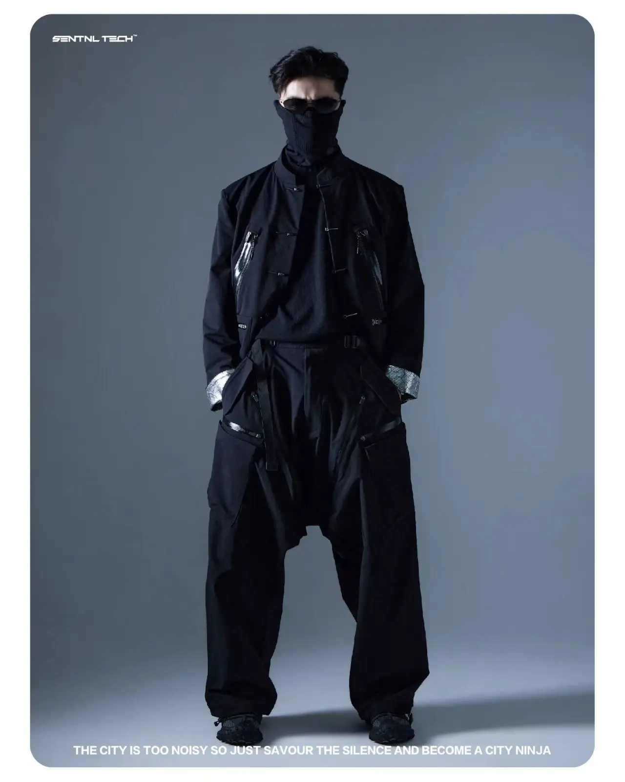 Silenstorm 25 aw Functional windbag low-waisted relaxed cargo wide-leg pants loose-fit multipocket leg op adjustment techwear