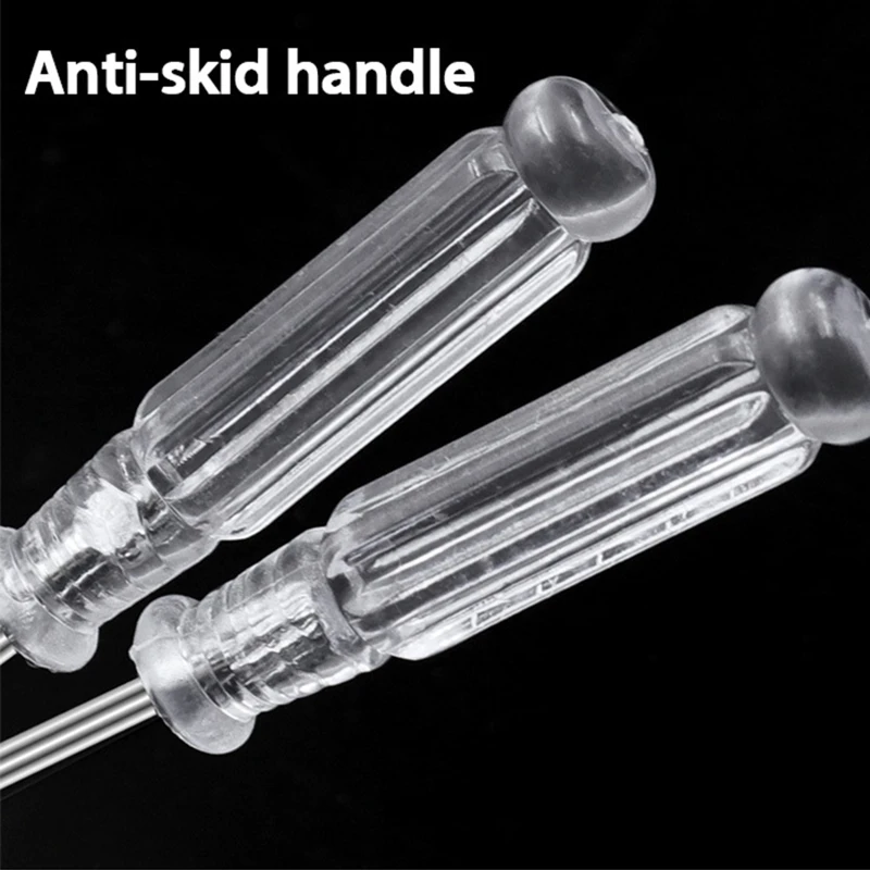 Sfd03f670516d45f88ed1736ba2628fb1C YYSD Small Mini Screwdriver with Transparent Handle Anti-skid Home Appliance Repair