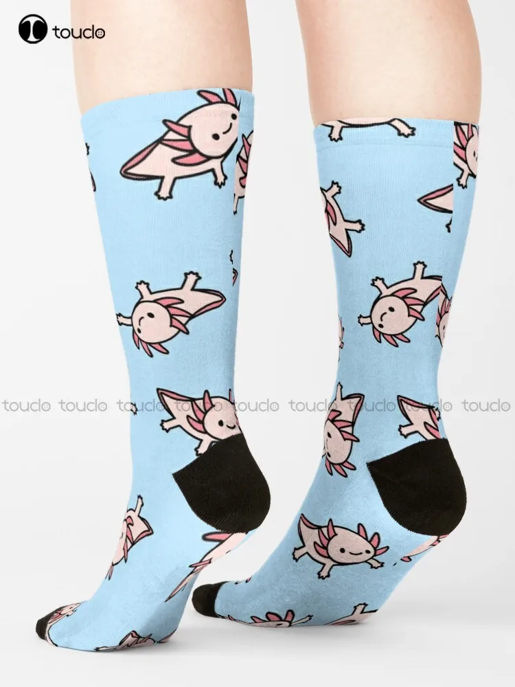 

Axolotl милые Морские водные носки с животными, футбольные носки для мальчиков, унисекс, для взрослых, подростков, Молодежные носки с цифровым принтом 360 °, в стиле Харадзюку, подарок, искусство