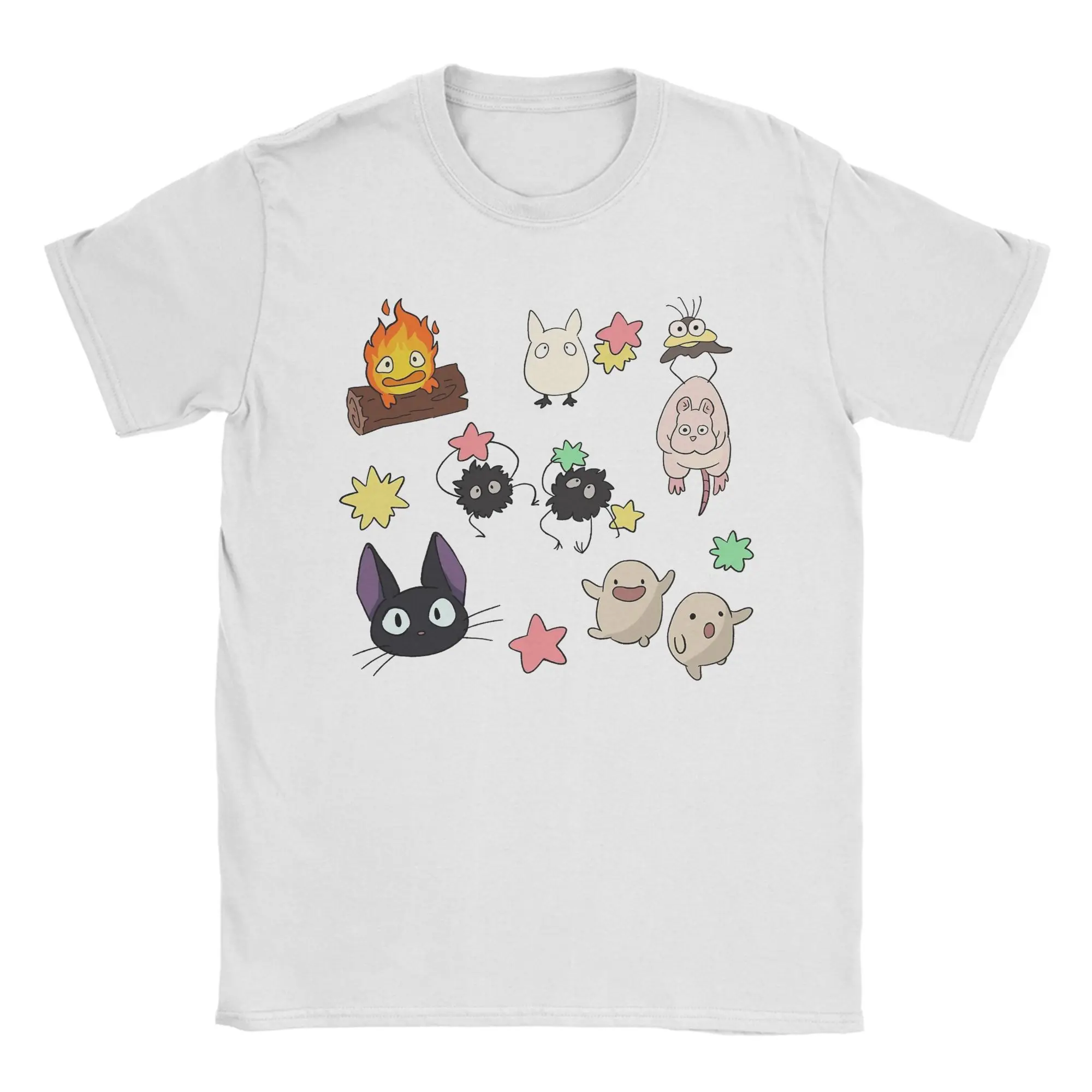 Vintage Totoro-Inspired Graphic Cotton T-Shirt - Fun & Casual Crewneck Tee