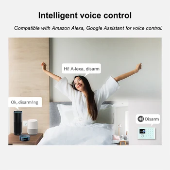 CS118 WiFi+GSM+GPRS 3 IN 1 Network Intelligent Home Alarm System Tuya APP Remote Control 433MHz Home Secure Door Bell Smart 2